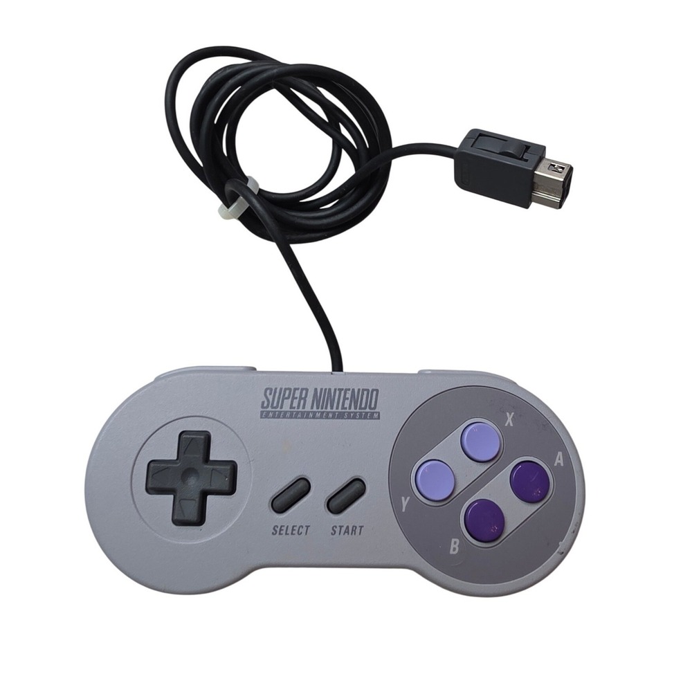 Nintendo SNES Classic Edition Controller Wired Gamepad Purple MOD CLV-202 A4